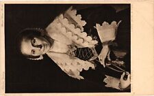 Vintage Postcard- Portrait, Lady With A Fan picture