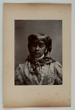 Vintage West Indies Creole Woman's Portrait in Bourgeois Outfit & Madras Headdress picture