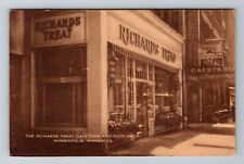 Minneapolis MN-Minnesota, Richards Treat Cafeteria & Food Shop, Vintage Postcard picture