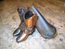 Vintage Cast Copper Western Cowboy Boots Pipe Rest Capital JACKSON, MISSISSIPPI picture