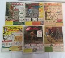 LOT of 42 1940s-1960s SCHWINN bicycle ads~Jaguar, Black Phantom,Traveler,Varsity picture
