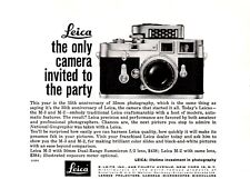 Leica M3 L 50mm  Summicron f/2 lens 35th anniversary Vintage Print Ad Circa 1959 picture