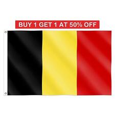 Belgium Flag Large 5x3FT National World Cup Belgian Sports Football Fan Support picture