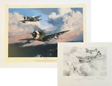 The Wolfpack by Robert Taylor aviation art signed by Nine of Zemke's Wolf Pack  picture