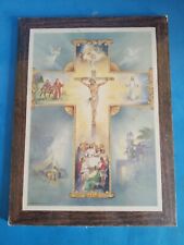 VTG 1992 STAPCO JESUS LIFE CROSS.IN PLASTIC BUT ROUGH AT EDGES.CHECK PHOTOS. picture