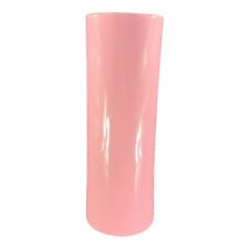 Vintage Royal Haeger Vase Tall Cylinder Pink Glaze Ceramic Pottery MCM VTG picture
