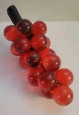 Vintage MCM Lucite Grape Cluster Red picture