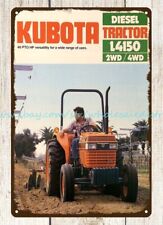 1984 Kubota L4150 Tractor machinery farming metal tin sign poster artwork picture