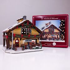 Ski Chalet St. Nicholas Square Village Christmas 2007 Lighted Box Lemax Skiing picture
