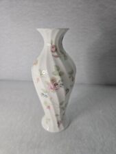 Vintage Wedgewood Vase Bone China 1991 Rosehip Pattern 8
