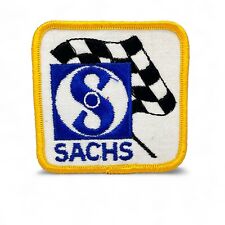 vintage Sachs Motorcycles patch Checkered Flag  picture