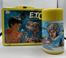 E.T. The Extra Terrestrial Metal Lunchbox with Thermos Aladdin Original VTG 1982 picture