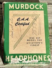 Murdock Aviation’s Finest Headphones C.A.A. Certified P-23 W/ 3.5mm Jack & Box picture