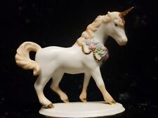 Vintage 1991 Franklin Mint Treasury of Unicorns Pastel Porcelain Figure picture
