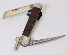 Vintage Camillus Stainless USA Marline Spike Sailers Rope Rigging Pocket Knife picture