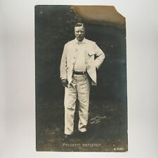President Theodore Roosevelt RPPC Postcard c1907 White Suit Teddy Photo A3013 picture
