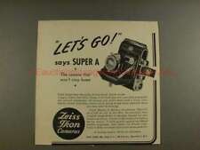 1950 Zeiss Ikon Super A Camera Ad - Let's Go picture