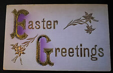 Easter Greetings~Hold To Light HTL Transparency Gel c1910 Postcard-Unused-c101 picture
