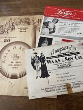 Vintage 30’s Waas & Son Co. Theatrical Supplies Catalog Costumes Halloween Rare picture