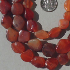 an 37 inch strand of antique agate carnelian african stone beads mali #5038 picture