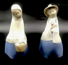 RARE Vintage REX VALENCIA SPAIN Pair Of Ladies Figurines Porcelain picture