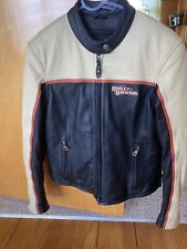 Harley Davidson Leather Jacket Lined Women's Size M Slightly Used picture