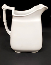 Vintage Johnson Brothers Royal Ironstone China Ironstone Pitcher, Antique White picture