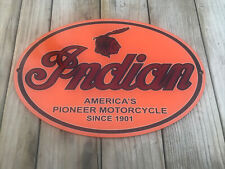 Vintage NOS Original Indian Mortorcycle Dealer Sign picture