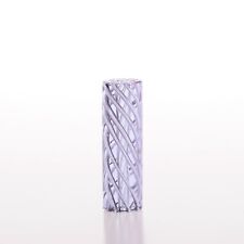 Retail 5pcs/box Purple Color Spiral Texture 7 Holes 10*30mm  Smoking Glass Tips picture