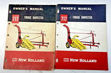 Vintage New Holland 717 Forage Harvester Owner's Manuals - Lot of 2 picture