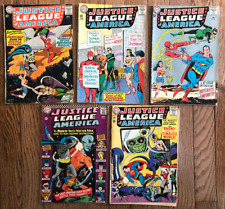 DC Comics Justice League of America lot - 25 28 31 33 47 - silver age 1964 -1967 picture