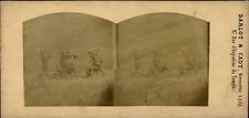 Darlot & Cady, Art Studio with Barrels, Vintage Print, ca.1860, Stereo Tira picture