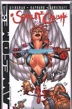 Awesome Comics Scarlet Crush #1D Comic Book 1998 Variant Sealed/Signed/COA picture