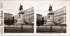 Italy, Naples, Monument to Victor Emmanuel, Vintage Print, ca.1910, Stereo Tirag picture