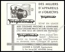Vintage 1931 Voigtlander Camera Camera Advertising Print Ad picture