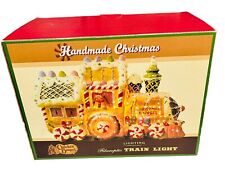 Cracker Barrel Fiber Optic Lighted Christmas Gingerbread Train Gingermint New picture