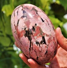 130MM Superb Polished Pink Rhodonite Crystal Quartz Healing Energy Stone Lingam picture