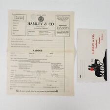 Vintage Hamley & Co Saddler Chaps Envelope Order Form Sheet Cowboy Advertising picture