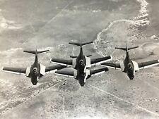 1955 Official Navy Real Photo Blue Angels Jets Aerial View Corpus Christi Texas picture