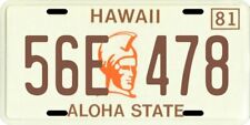Magnum PI Tom Selleck 1980 Hawaii License plate picture