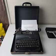 1938 Corona Standard Working Vintage Typewriter w/ Math Symbols with Case No Key picture