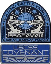 USCSS Covenant Weyland Yutani Alien Movie Crew Patch ||2PC Hook Backing  4