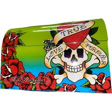 Skull Box Purse Ed Hardy Tote Lunchbox True Love Forever Lisa Frank skull heart picture