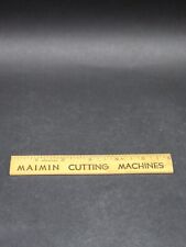 Vtg Maimin Cloth Cutting Machines Wilcox & Gibbs Sewing Machine Canada Ruler picture