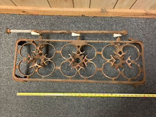 Antique Vintage Cast Iron 3 Burner Metal Gas stove grill outdoor Propane picture