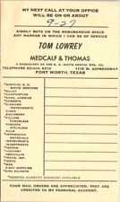 Fort Worth TX Tom Lowrey Medcalf Thomas SS White Dental Texas c1950 postcard IP1 picture
