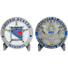 EL12-003 Rare Hockey United States NY NJ US Marshal Challenge Coin Southwest Dis picture