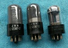 12SN7GT TUBE THREE VINTAGE VACUUM TUBES GOOD HICKOK 800A* GUARANTEED TO WORK picture