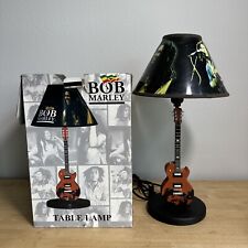 Bob Marley Guitar Lamp w/Bob Marley Lamp Shade 20in picture