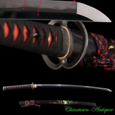 Japanese Katana Sword Pattern Steel + Kirihadukuri T10 Steel Forging Blade #3077 picture